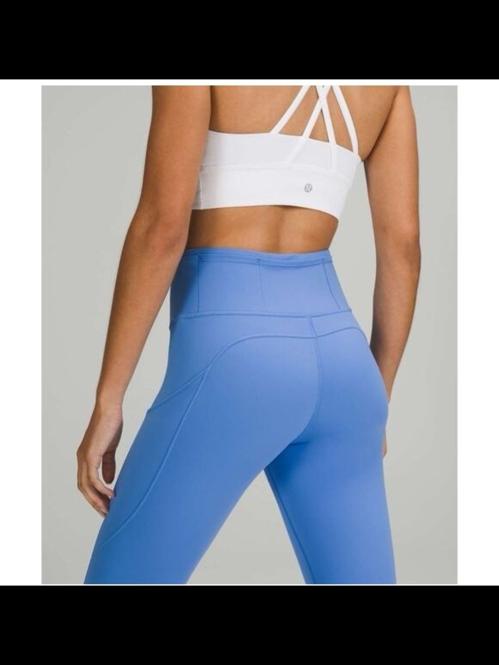 NWOT Lululemon Fast and Free HighRise Tight 27" *5-Pocket Blue Nile Size 14 - Picture 4 of 13